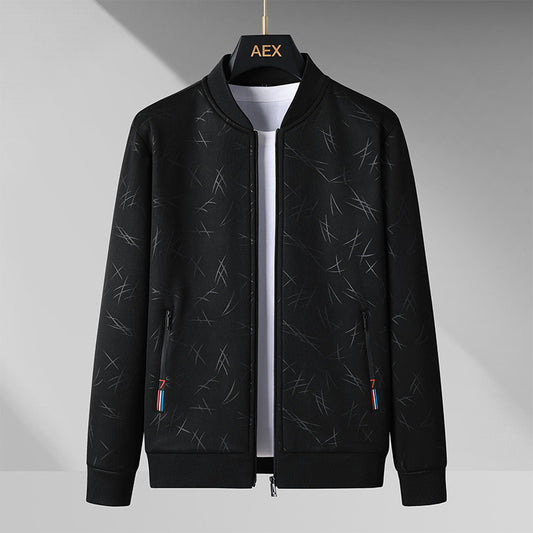 Mens Stand-Up Collar Sportswear Casual Two-Piece Set