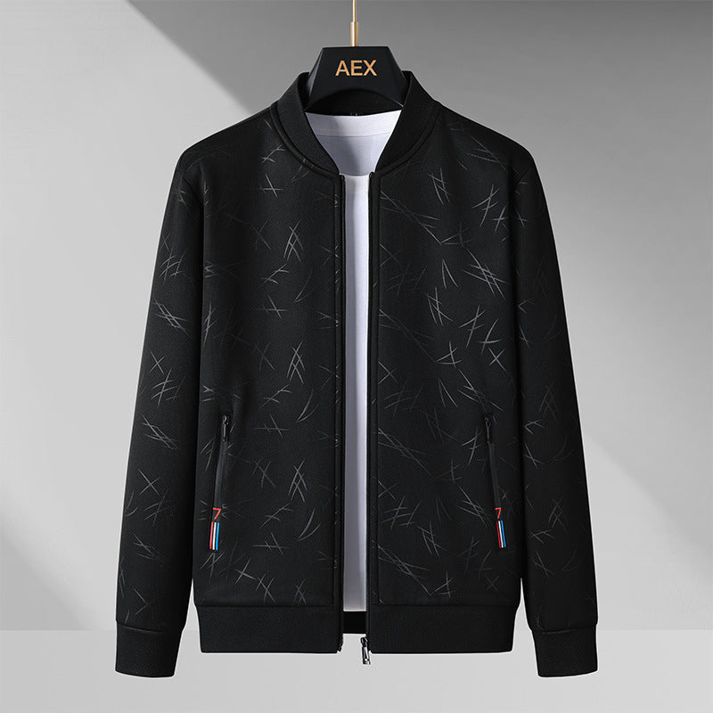 Mens Stand-Up Collar Sportswear Casual Two-Piece Set